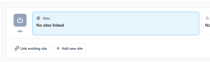 Site Connector — add site